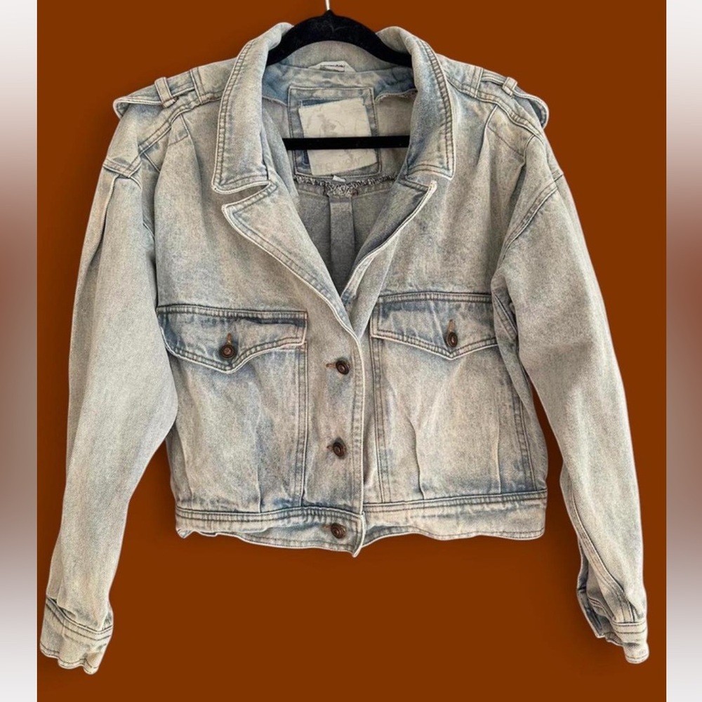 Vintage 80s Cropped Denim Jacket